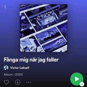 Jag gjorde omslaget till Victor Leksells debutalbum "Fånga mig när jag faller" (Sony Music, 2020).